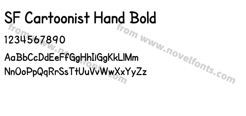 SF Cartoonist Hand BoldPreview