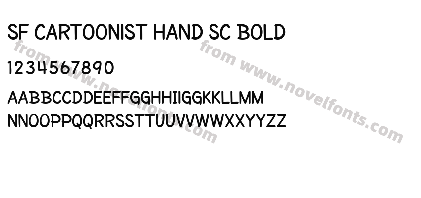 SF Cartoonist Hand SC BoldPreview