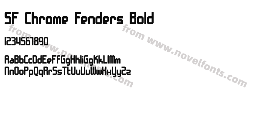 SF Chrome Fenders BoldPreview