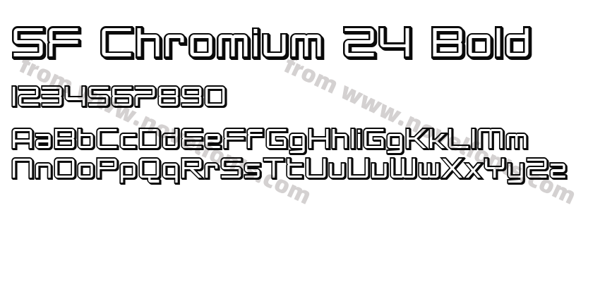 SF Chromium 24 BoldPreview