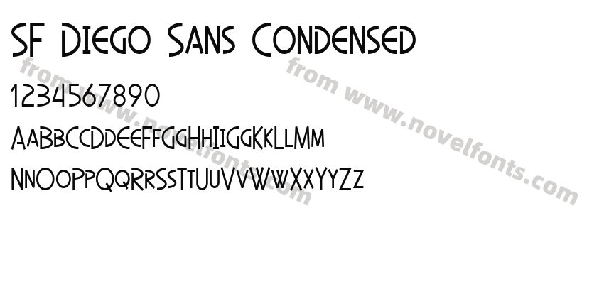 SF Diego Sans CondensedPreview