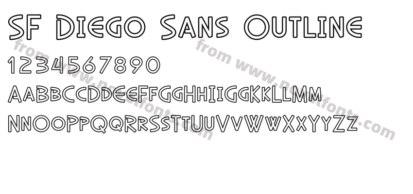 SF Diego Sans OutlinePreview