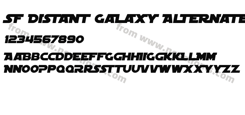 SF Distant Galaxy Alternate ItalicPreview