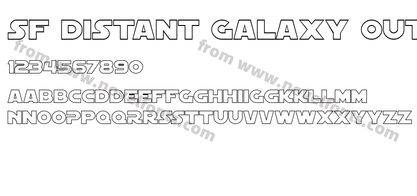 SF Distant Galaxy OutlinePreview