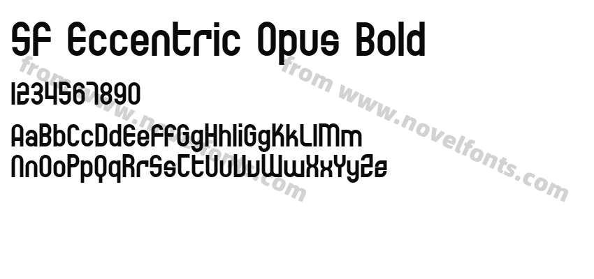 SF Eccentric Opus BoldPreview