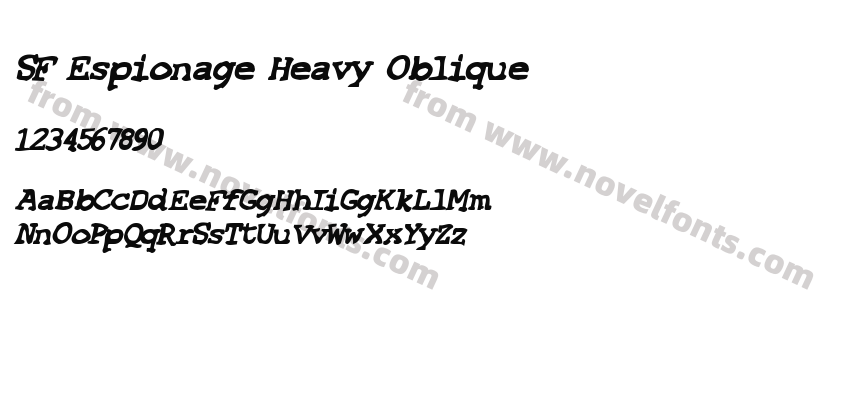 SF Espionage Heavy ObliquePreview