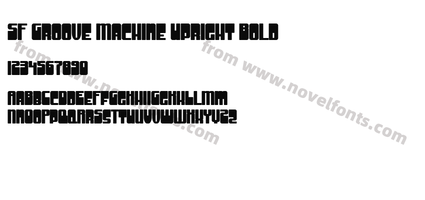 SF Groove Machine Upright BoldPreview