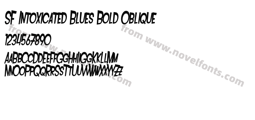 SF Intoxicated Blues Bold ObliquePreview