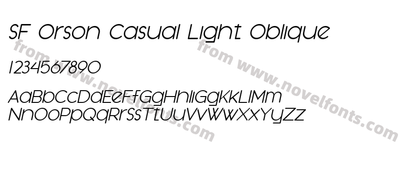 SF Orson Casual Light ObliquePreview