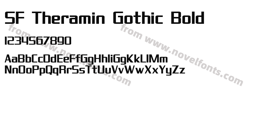 SF Theramin Gothic BoldPreview