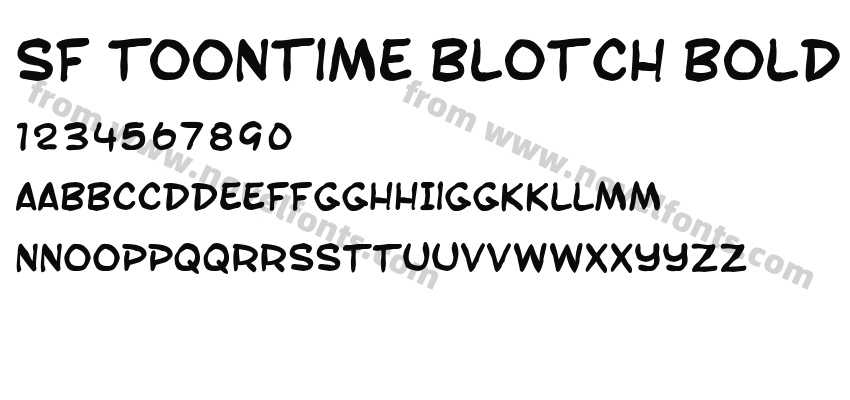 SF Toontime Blotch BoldPreview