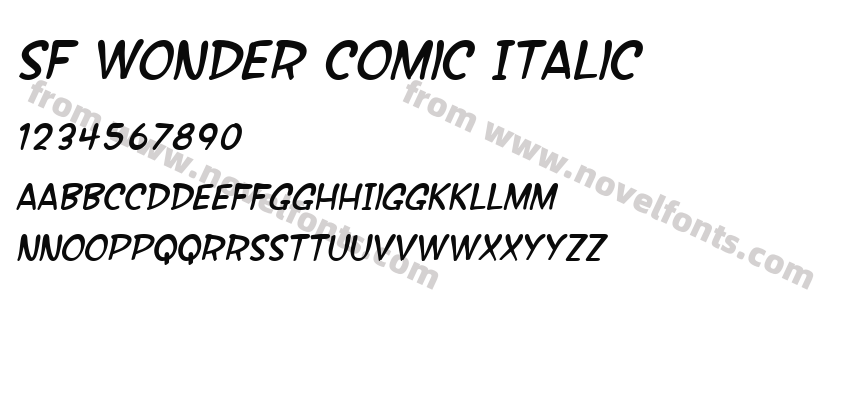 SF Wonder Comic ItalicPreview