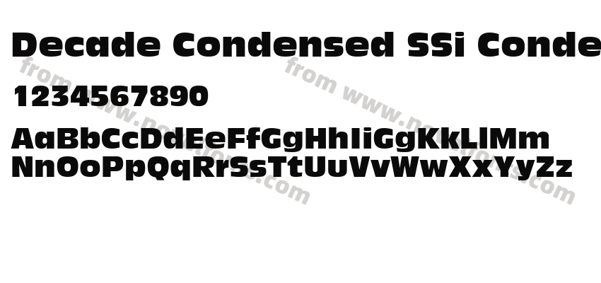 Decade Condensed S Si CondensedPreview