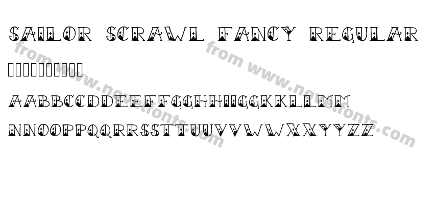 Sailor Scrawl Fancy RegularPreview