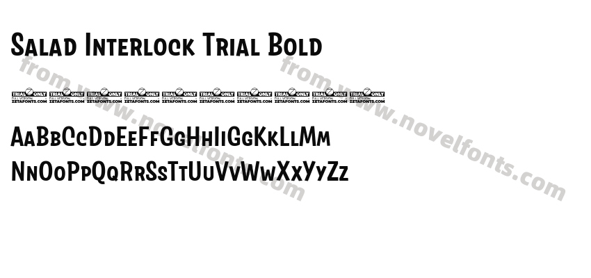 Salad Interlock Trial BoldPreview