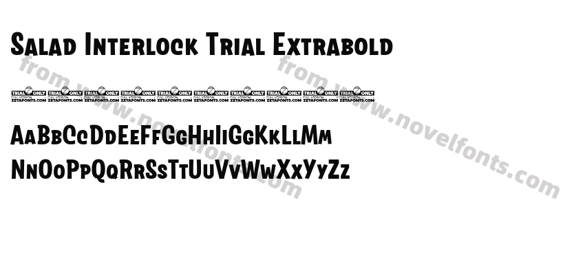 Salad Interlock Trial ExtraboldPreview