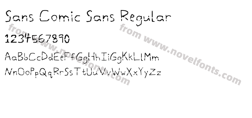 Sans Comic Sans RegularPreview