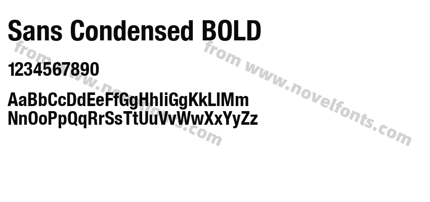 Sans Condensed BOLDPreview