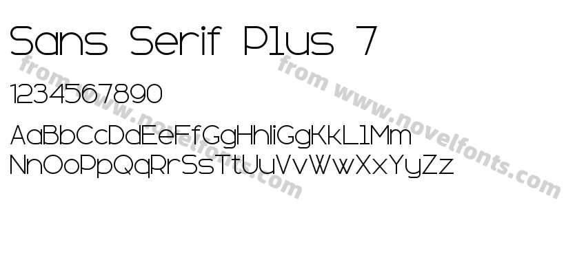 Sans Serif Plus 7Preview