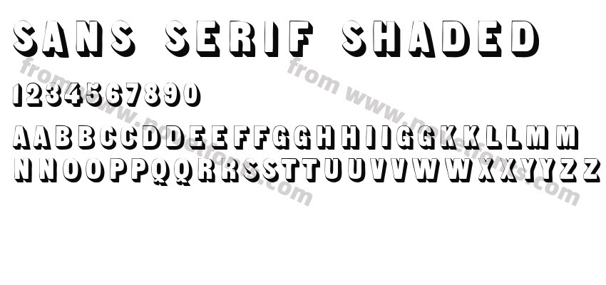 Sans Serif ShadedPreview