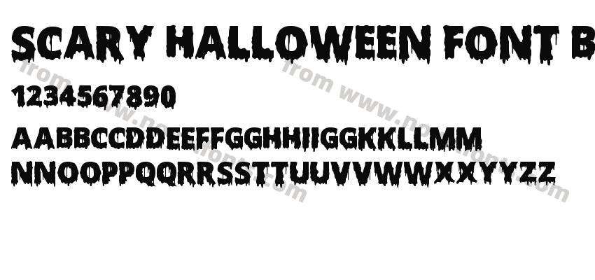 Scary Halloween Font BoldPreview