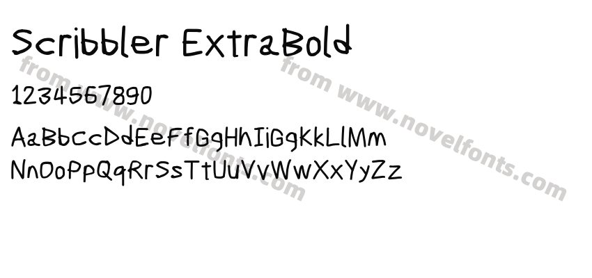 Scribbler ExtraBoldPreview