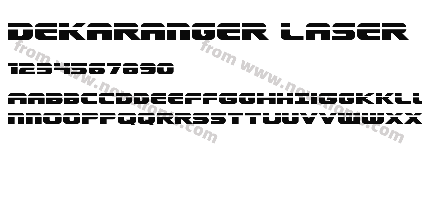 Dekaranger LaserPreview