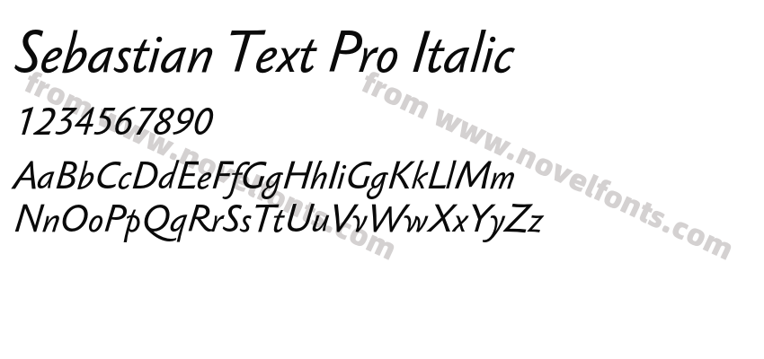 Sebastian Text Pro ItalicPreview