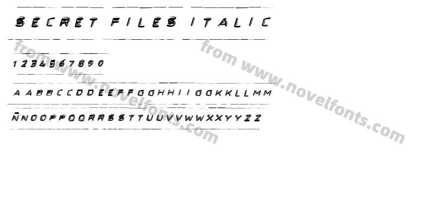 Secret Files ItalicPreview