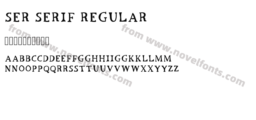 Ser Serif RegularPreview