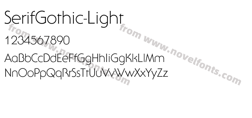 SerifGothic-LightPreview