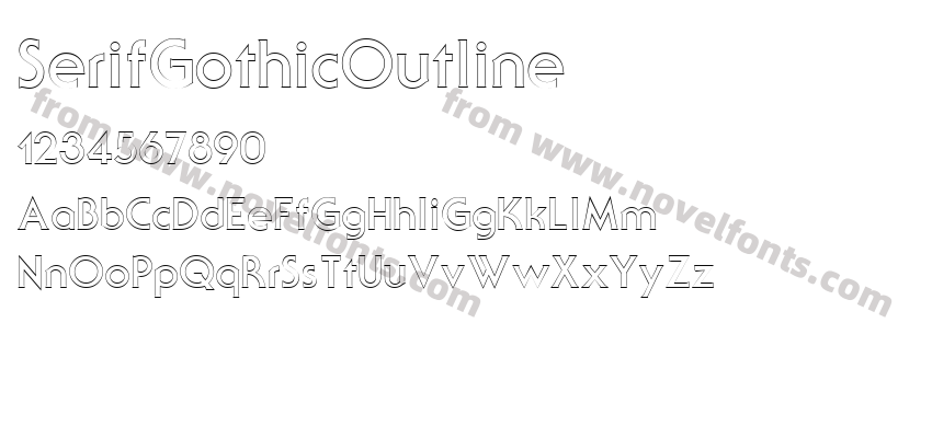 SerifGothicOutlinePreview