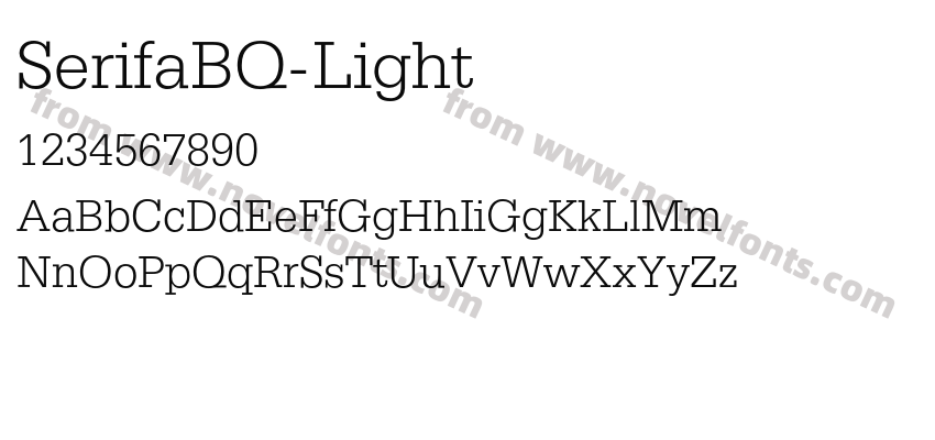 SerifaBQ-LightPreview