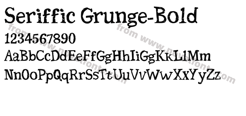 Seriffic Grunge-BoldPreview