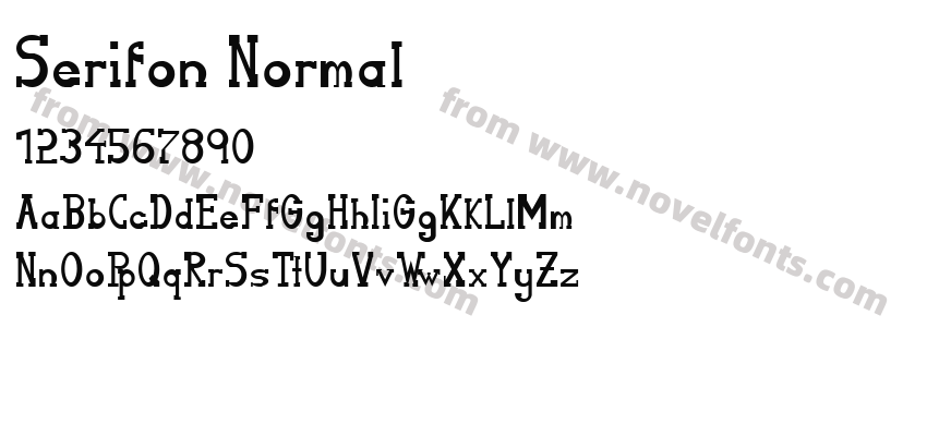 Serifon NormalPreview
