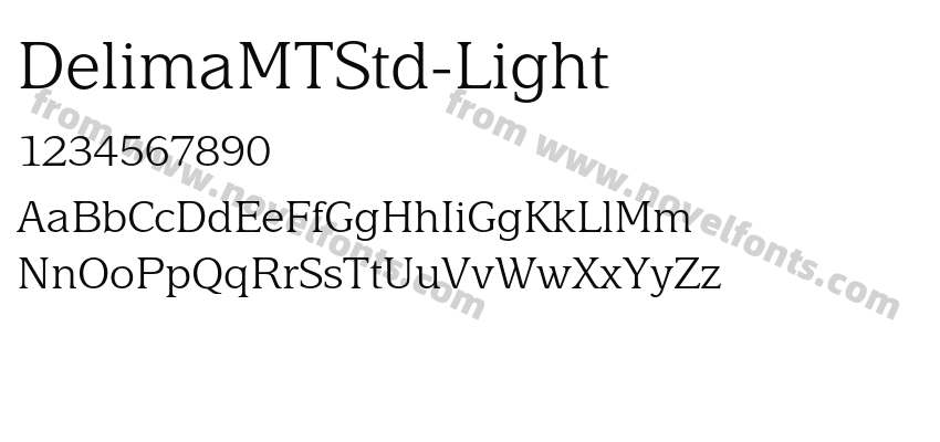DelimaMTStd-LightPreview
