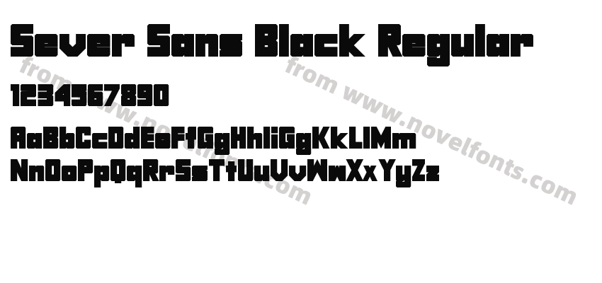 Sever Sans Black RegularPreview