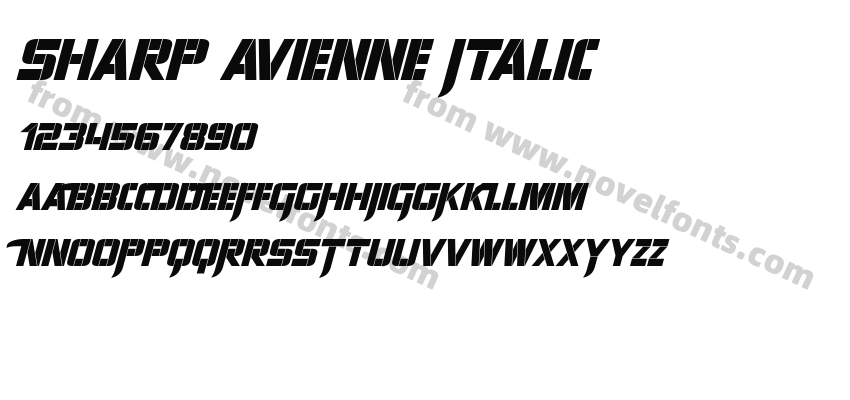 Sharp Avienne ItalicPreview