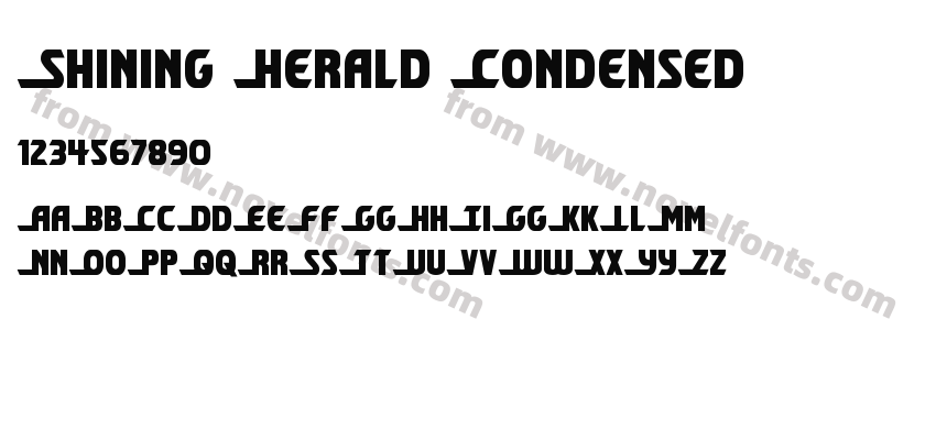 Shining Herald CondensedPreview