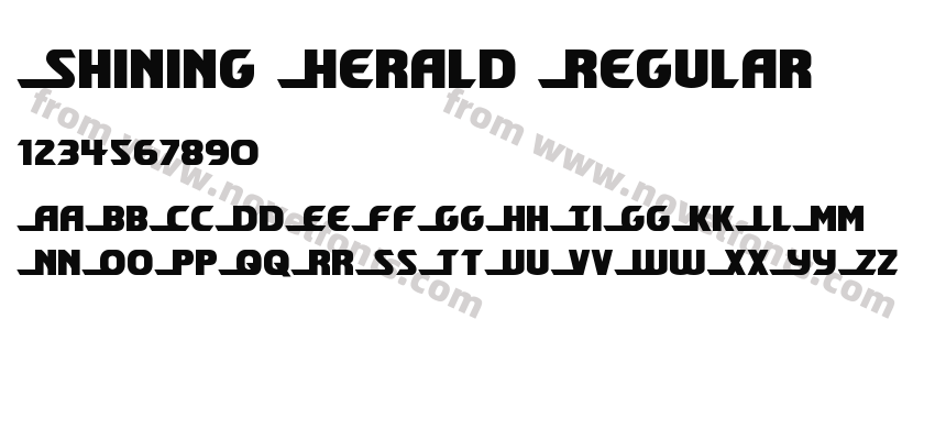 Shining Herald RegularPreview