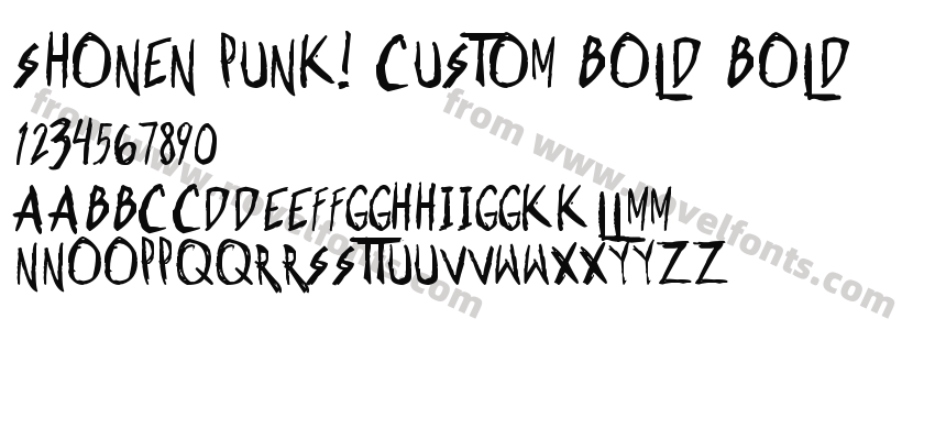 Shonen Punk! Custom Bold BoldPreview