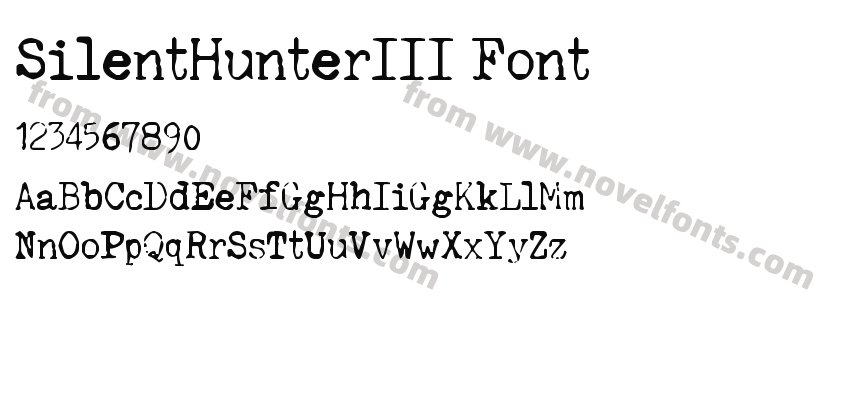 SilentHunterIII FontPreview