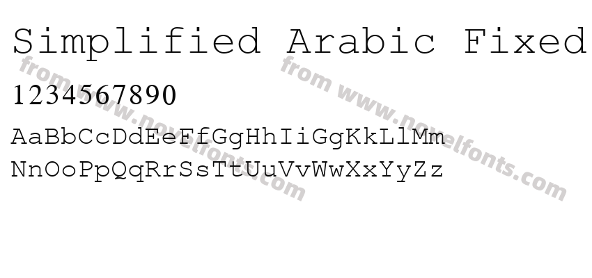 Simplified Arabic FixedPreview