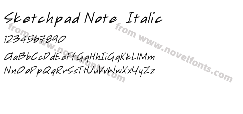 Sketchpad Note  ItalicPreview