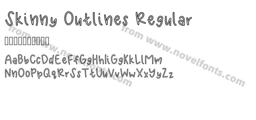 Skinny Outlines RegularPreview