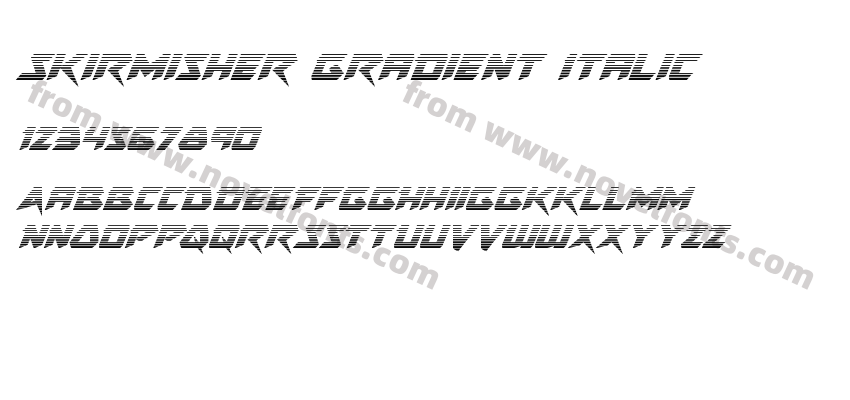 Skirmisher Gradient ItalicPreview