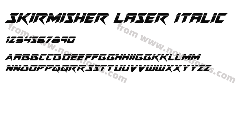 Skirmisher Laser ItalicPreview