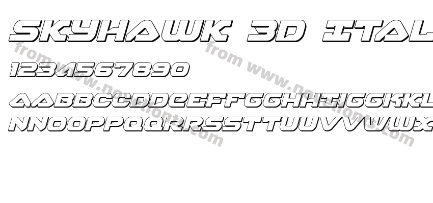 Skyhawk 3D ItalicPreview