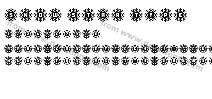 Snow Star TypePreview