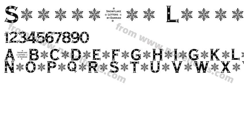 Snowflake LettersPreview